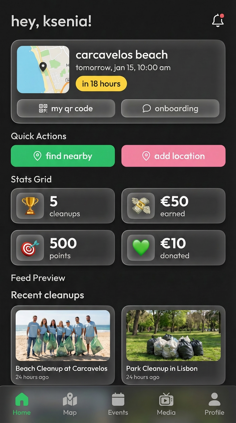 App screen — check-in
